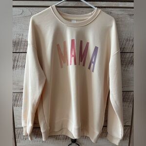 Brand new, never worn! 
Cream 'MAMA' Women's Sweater